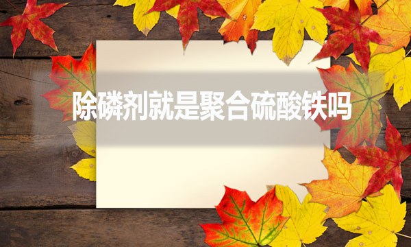 除磷劑就是聚合硫酸鐵嗎？（常見除磷劑有哪些？）
