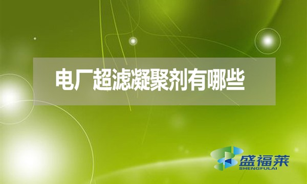 電廠超濾凝聚劑有哪些？